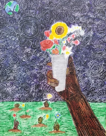 Acrylic on canvas board | Saguaro High School