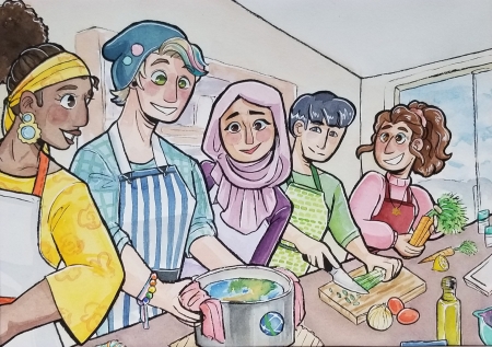 Watercolor on paper | Chaparral High School