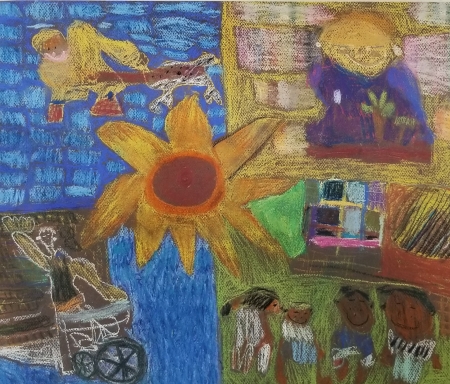Pastel on paper | Saguaro High School