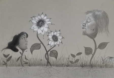 Charcoal on paper | Coronado High School
